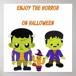 Green Halloween Poster