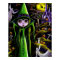 Green Halloween Witch Poster
