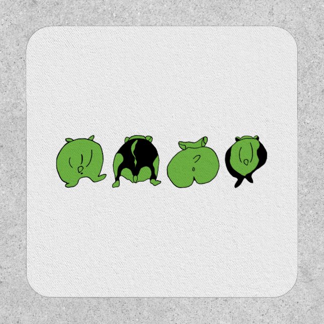 Green Hamster Butts Patch (Front)