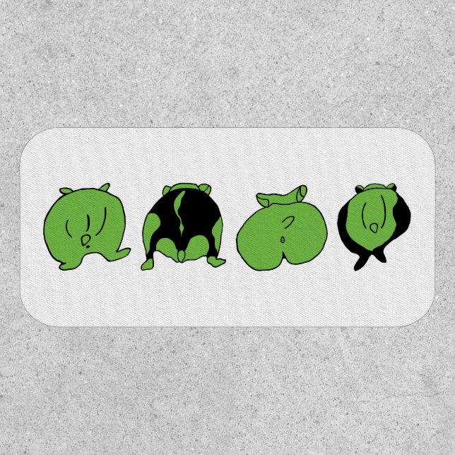 Green Hamster Butts Patch (Front)