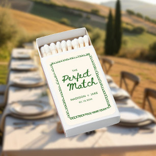 Green Hand Drawn Frame Perfect Match Wedding