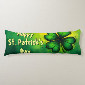 Green, Happiness & Joy - Happy St. Patrick's Day! Body Pillow