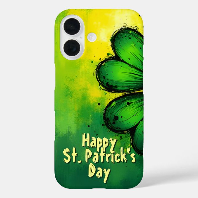 Green, Happiness & Joy - Happy St. Patrick's Day! Case-Mate iPhone Case (Back)