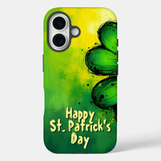 Green, Happiness & Joy - Happy St. Patrick's Day! Case-Mate iPhone Case (Back)