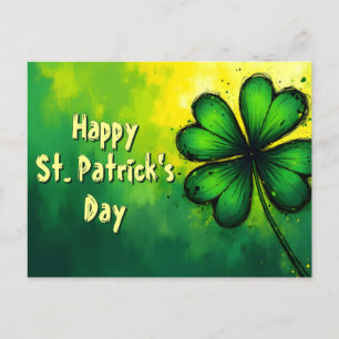 Green, Happiness & Joy - Happy St. Patrick's Day! Holiday Postcard
