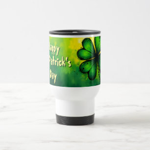 Green, Happiness & Joy - Happy St. Patrick's Day! Travel Mug