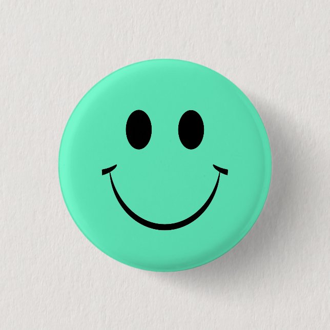 Green Happy Face Button (Front)