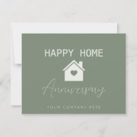 Green Happy Home Anniversary Realty