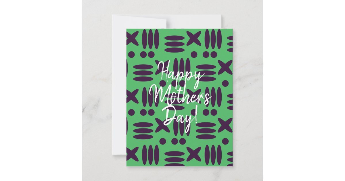 Green Happy Mother's Day Card | Zazzle