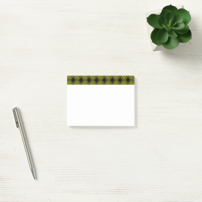 Green Harlequin  Post-it Notes (Office)