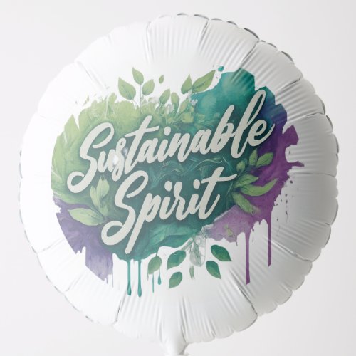Green Harmony A Sustainable Spirit  Balloon