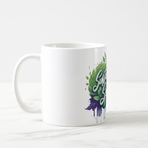 Green Harmony A Sustainable Spirit  Coffee Mug