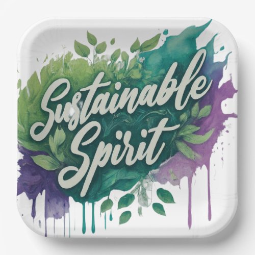 Green Harmony A Sustainable Spirit Paper Plates