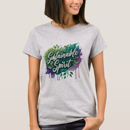 Green Harmony A Sustainable Spirit  T_Shirt