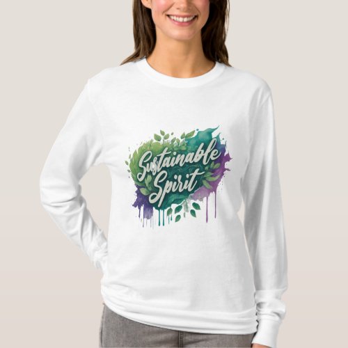 Green Harmony A Sustainable Spirit T_Shirt