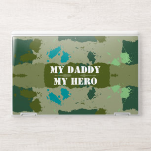 Green Harmony Abstract Pattern HP Laptop Skin