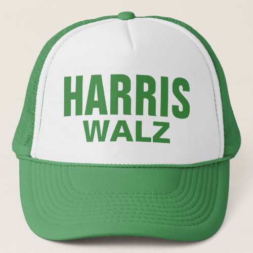 Green Harris Walz Trucker Hat