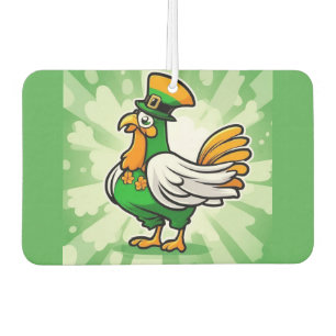 Green hat chicken air freshener