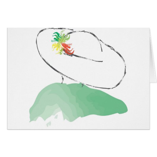 GREEN HAT LADY CARDS (Front Horizontal)