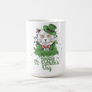 Green hat lucky Shamrock St. Patrick's Day Coffee Mug