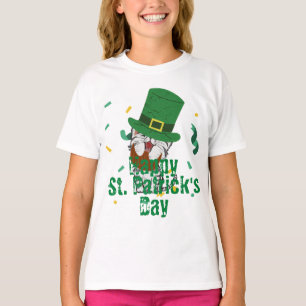 Green hat lucky Shamrock  St. Patrick's Day  T-Shirt