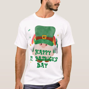 Green hat lucky Shamrock St. Patrick's Day T-Shirt