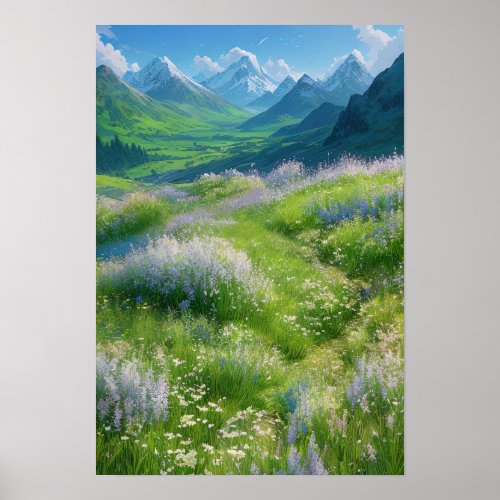 Green Haven in the Mountains Poster