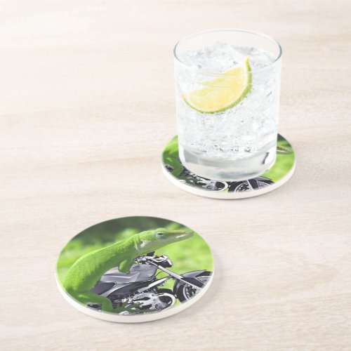 Green Hawaiian Gecko Coaster