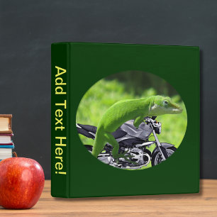 Green Hawaiian Gecko Rider Binder