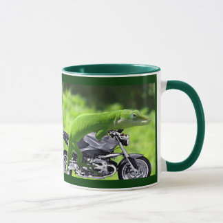 Green Hawaiian Gecko Rider Mug