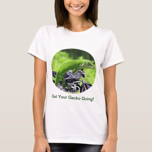 Green Hawaiian Gecko Rider T_Shirt