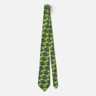 Green Hawaiian Gecko Rider Tie