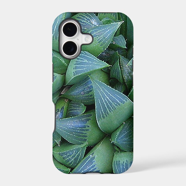 Green Haworthia Succulent Plants Gardener Case-Mate iPhone Case (Back)