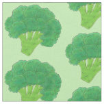 Green Head of Broccoli Veggie Vegetable Veg Garden Fabric