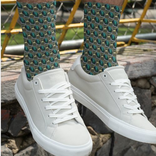 Green Headed Mallard Duck Pattern Socks
