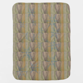 Green Heart Abstract Baby Blanket