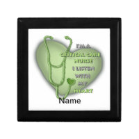 Green Heart Critical Care Nurse