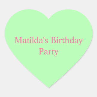 Green Heart Custom Sticker