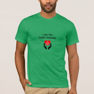Green Heart In Scales Public Defender 't T-Shirt