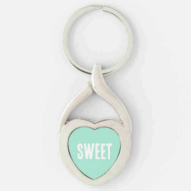 Green Heart  Keychain (Front)