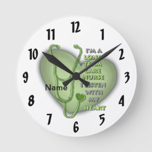 Green Heart Long Term Care Nurse Round Clock