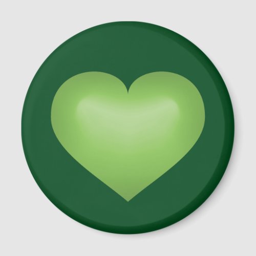 Green Heart Magnet