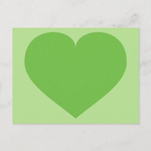 Green Heart Postcard