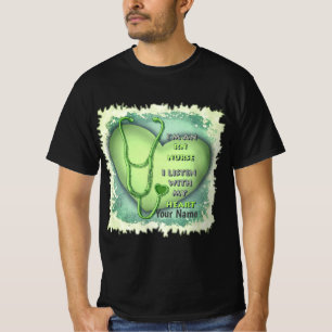 Green Heart RN Registered Nurse T-Shirt