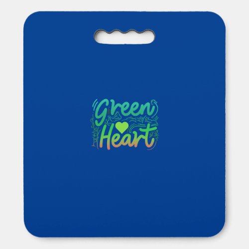 Green Heart  Seat Cushion