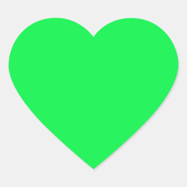 Green Heart Sticker (Front)