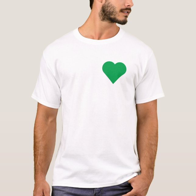 Green heart t-shirt (Front)
