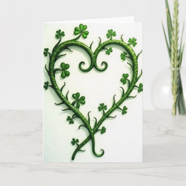 Green Heart Vine Card (Front)