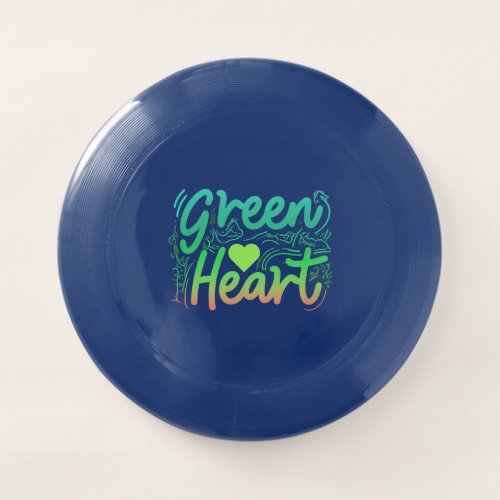 Green Heart Wham_O Frisbee