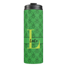 Green Hearts Custom Monogram and Name